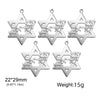 Am Yisrael Chai Necklace Stainless Steel Star of David Necklace Jewish Faith Hexagram Necklace Gift for Women Men Hanukkah Gift - Image 10