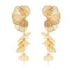 Gold Color Ginkgo Leaf Tassel Drop Earring Women Exaggerated Metal Earring Wedding Jewelry Accessories - Image 5