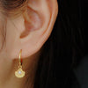 Silver Needle Vintage Shell Pendant Hoop Earrings Women's Pearl Conch Gold Earrings Jewelry Gifts - Image 2