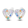 Silver Star Moon Heart Shape Earrings Jewelry Versatile Hoop Earrings For Women Jewelry Birthday Party Gifts - Image 46