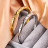 Korean Style Pentagram Sparkling Zircon Open Stainless Steel Bracelet,Women's Hand Accessories - Image 1