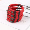 1/2pcs Hand-woven Bracelet Couple Red Rope Hand Rope Ethnic Style Simple Bow and Arrow Bracelet Jewelry - Image 4