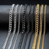 Hip Hop Width 3/5/7/9MM Cuban Link Stainless Steel Chains Necklace for Men Basic Simple Rapper's Choker on Neck Jewelry - Image 5