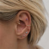 1PC Stainless Steel Birthstone Mini Stud Earrings 12 Constellation Cartilage Butterfly Earring Hypoallergen Piercing Jewelry - Image 3
