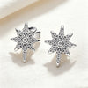 Silver and Compact Star Moon Heart-Shaped Snowflake Zircon Earrings for Women Minimalist Engagement Party Jewelry - Image 29