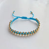 Handmade Braided Bracelet Jewelry for Women 4mm Gold Plated Beads Bracelets - Image 5