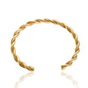 Stainless Steel Gold Color Thick Tube Open Bangle For Women Girl Hiphop Cuff Bracelet Jewelry - Image 11