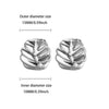Chunky Stainless Steel Croissant Hoop Earrings For Women Retro Gold Plated Geometric Earrings Wedding Vintage Jewelry - Image 5