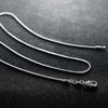 1/2MM Snake Chain Necklace Silver 16-30 Inches Hip Hop Punk Jewelry Charm Party Accessories - Image 2