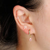 3pcs Stainless Steel Square Pink Zirconia Earrings Set For Women Small Helix Screw Cartilage Piercing Party Jewelry Accessories - Image 3