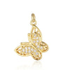 Cat Horseshoe Copper CZ Cycling Charm Bear Butterfly Racket Pendant For Bracelet Necklace Making - Image 5