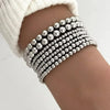 Five-Piece Resin Bead Bracelet Set with Round Charms and Elastic Bands - Image 18