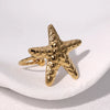 Bohemian Stainless Steel Ring Woman Vintage Jewelry Starfish Heart-Shaped Geometry Adjustable Open Rings Prom Accessories Gift - Image 21