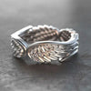 Retro Angel Wings Ring For Women Silver Color Punk Gothic Adjustable Open Ring Jewelry Unisex Accessories Gifts - Image 5