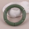 Colorful Acrylic Tube Bead Bangle with Elastic Fit - Image 37