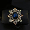 Retro Micro-inlay Zircon Multi-color Flower Oval Crystal Brooch for Women Suit Pin Accessories Jewelry - Image 2