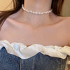 Adjustable Imitation Pearl Necklace with Irregular Beads - Image 3