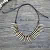 Boho Handmade Natural Coconut shell Handmades Beaded Wood Bead Statement Long Necklace Pendant For Women Jewelry - Image 4