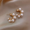 Silver Color Plated Transparent Round Balls Stud Earrings For Women Korean Earring For Girl Jewelry - Image 11