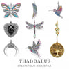 Pendant Dragonfly Butterfly Hummingbird Wings Heart Snake Tree Tooth Bus Knot Snow Spring Jewelry Bohemia Gift For Women Men - Image 1