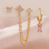 3PCS Stainless Steel 12 Constellation Birthstone Earrings Set for Woman Cartilage Piercing Earrings Jewelry - Image 10