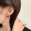 Non-Piercing Cartilage Clip Earrings with Compact Metal Details - Image 4