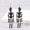 Halloween Skeleton Acrylic Drop Earrings Horror Hallowmas Gothic Long Skull Dangle Earring Party Jewelry for Women Gifts - Image 8