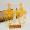 Bohemia Long Tassels Earrings African Dubai Gold Color Drop Earrings For Women Pendant Stud Earrings Wedding Jewellery Gifts - Image 3