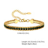 Charms Tennis Bracelet for Women, Cubic Zirconia Chain Bracelet Adjustable,Stainless Steel Miami Link CZ Bangle Gift - Image 13