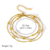 Woven Link Stainless Steel Bracelet with Gold Tone Finish - Image 31