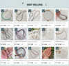 Pearl Bead Chain in Necklace or Bracelet Length with White Pink or Purple Accents - Image 11