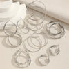 Eight-Pair Hoop Earring Set in Gold-Tone or Silver-Tone - Image 2