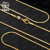 Men's Silver Chains 1mm 2mm 3mm Snake Chains Necklace Jewelry For Women 40-75cm Long Chains Accessories - Image 8