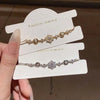 Zircon Snowflake Bracelets For Women Girls Crystal Flower Adjustable Chain Bracelet Wedding Jewelry Gifts - Image 6