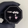 1 Pcs Pink Love Heart Wings Star Pendant Ear Bone Nail 316L Stainless Steel Piercing Earring Y2K Punk Jewelry Women Accessories - Image 3