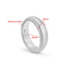 1pc Stainless Steel 60mm Double Layer Elasticity Polish Bracelet Hip-Hop Metal Thick Bangle Unisex Vintage Jewelry Gifts - Image 11