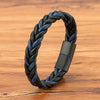 Xqni Classic Braided Leather Bracelet Men Jewelry Charms Design Stainless Steel Punk Bracelets For Men Husband Friend Gift - Image 7
