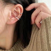 3pcs Ear Cuff Silver Hoop Cuffs Earring for Women Teen Non Piercing Cubic Zirconia Earring Gifts - Image 3