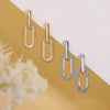 Retro Double Loop Design Drop Earring Gold Silver Color Geometric Round Earrings for Women Girls Punk Hip Hop Jewelry G - Image 3