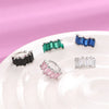 1Pc Irregular Square Zircon Ear Clip Earrings for Women Geometry Ear Cuff Party Gold Silver Color Earring Jewelry Gifts - Image 3