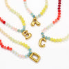 Badu Initial Necklace for Women Colorful Beaded Stone Choker Gold Color Balloons Letter Pendant Necklace Summer Jewelry - Image 3