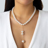 Imitation Pearl Heart Pendant Necklace with Toggle Clasp - Image 16