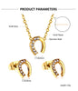 Necklaces Jewelry Sets For Women Girls Stainless Steel Pendant Necklaces And Earrings 2 Pieces Sets Wedding Party Jewelry Gifts - Image 63