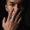 Retro Soyombo Mongolian Ring For Men Silver Color Punk Gothic Open Ring Handmade Jewelry Unisex Accessories Lovers Gift - Image 2