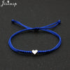 Multicolor Rope Lucky Heart Bracelets Women Men Charm Woven Handmade Bangles Braided Adjustable Buddhism Jewelry - Image 12