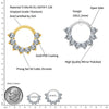 Titanium CZ Cartilage Hoop Earring 16G Septum Hoop Nose Ring Tragus Helix Daith Hinged Clicker Piercing - Image 16