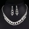 Silver Color Pearl Crystal Bridal Jewelry Sets Wave Shape Choker Necklace Earrings Sets for Women Wedding Jewelry Sets - Image 12