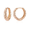 Rounded Earrings For Women Rose Gold Color Daily Wear Jewellery Holiday Gift - Image 7