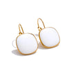 Joyful Candy Multicolor Enamel Square Hoop Earrings Golden Plated Stainless Steel Spring Summer Jewelry - Image 7