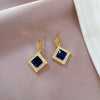 Geometry Square Necklace Earrings Jewelry Set Charm Ladies Jewelry Bridal Accessory Set Romantic Gift - Image 3